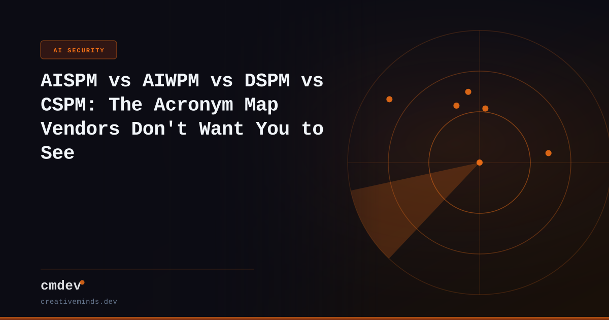 AISPM vs AIWPM vs DSPM vs CSPM: The Acronym Map Vendors Don't Want You to See