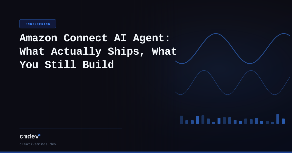 Amazon Connect AI Agent: What Actually Ships, What You Still Build