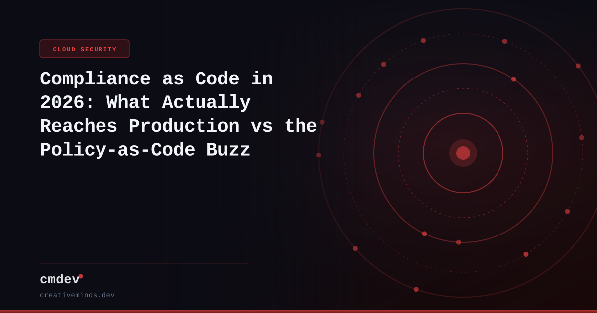 Compliance as Code in 2026: What Actually Reaches Production vs the Policy-as-Code Buzz