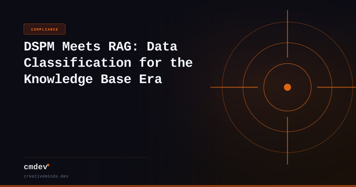 DSPM Meets RAG: Data Classification for the Knowledge Base Era
