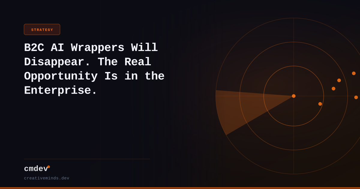 B2C AI Wrappers Will Disappear. The Real Opportunity Is in the Enterprise.