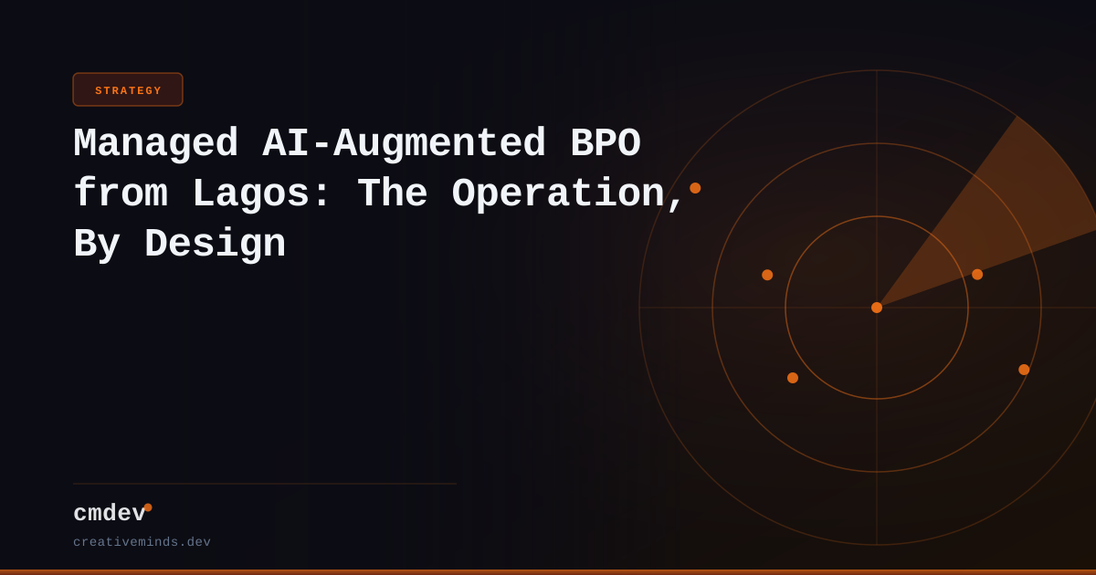 Managed AI-Augmented BPO from Lagos: The Operation, By Design