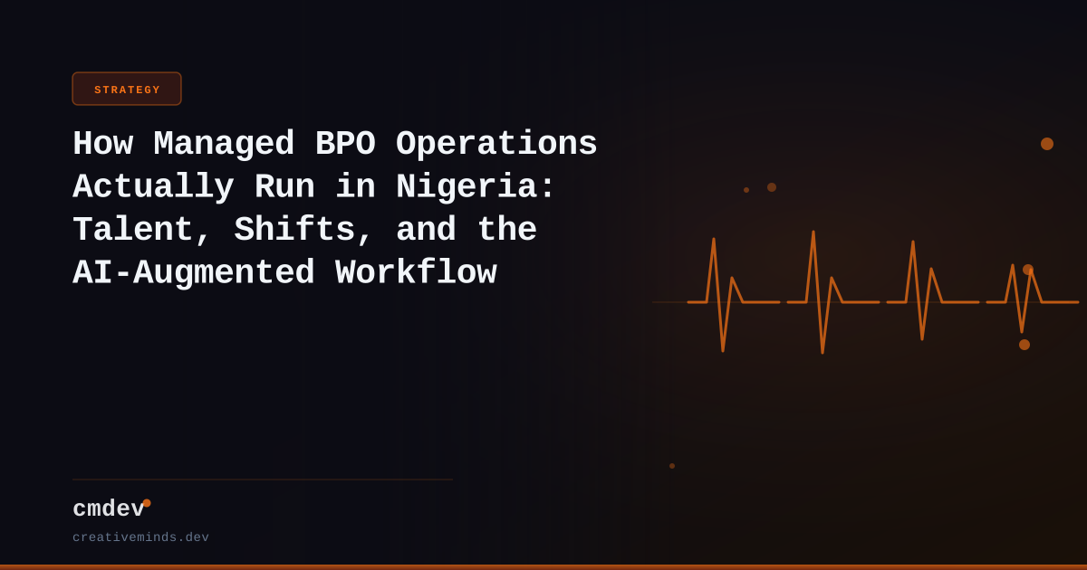 How Managed BPO Operations Actually Run in Nigeria: Talent, Shifts, and the AI-Augmented Workflow