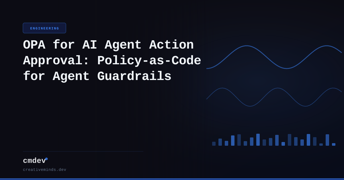 OPA for AI Agent Action Approval: Policy-as-Code for Agent Guardrails