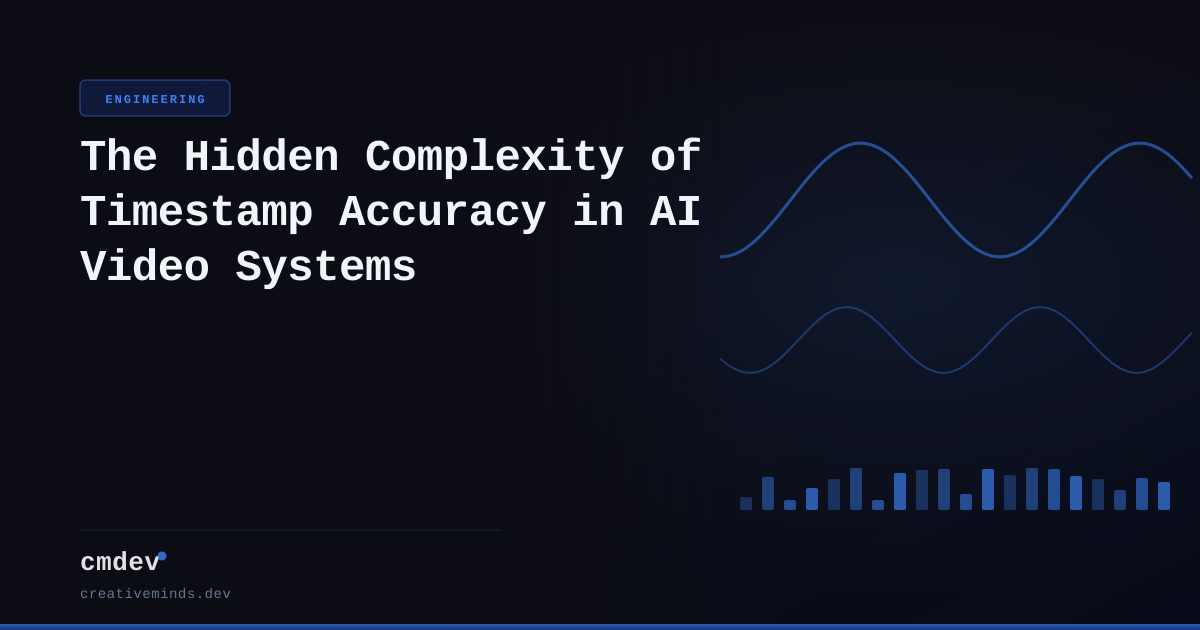 The Hidden Complexity of Timestamp Accuracy in AI Video Systems